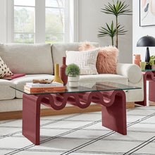 Load image into Gallery viewer, Ondine Glass Top Coffee Table by Modway