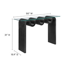 Load image into Gallery viewer, Ondine Glass Top 50" Console Table by Modway