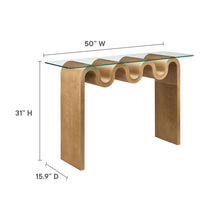 Load image into Gallery viewer, Ondine Glass Top 50" Console Table by Modway