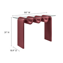 Load image into Gallery viewer, Ondine Glass Top 50" Console Table by Modway
