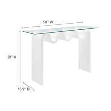 Load image into Gallery viewer, Ondine Glass Top 50" Console Table by Modway