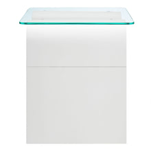 Load image into Gallery viewer, Ondine Glass Top Side Table by Modway