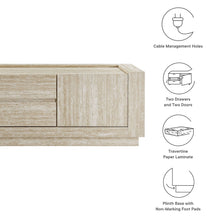 Load image into Gallery viewer, Hollis 59" Travertine TV Stand by Modway