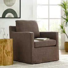 Load image into Gallery viewer, Serene Linen Slipcovered Swivel Armchair by Modway