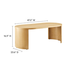 Load image into Gallery viewer, Aspect Oval Wood Coffee Table by Modway