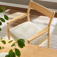 Load image into Gallery viewer, Solara Fabric Wood Dining Armchairs Set of 2 by Modway