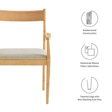 Load image into Gallery viewer, Solara Fabric Wood Dining Armchairs Set of 2 by Modway