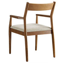 Load image into Gallery viewer, Solara Fabric Wood Dining Armchairs Set of 2 by Modway