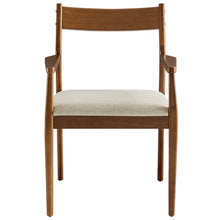 Load image into Gallery viewer, Solara Fabric Wood Dining Armchairs Set of 2 by Modway