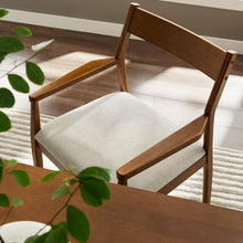 Load image into Gallery viewer, Solara Fabric Wood Dining Armchairs Set of 2 by Modway