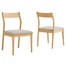Load image into Gallery viewer, Solara Fabric Wood Dining Side Chairs Set of 2 by Modway