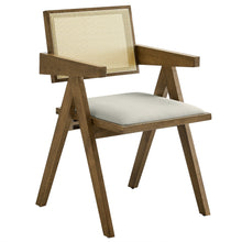 Load image into Gallery viewer, Thera Vegan Leather Cane Dining Armchairs Set of 2 by Modway