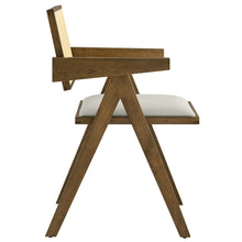 Load image into Gallery viewer, Thera Vegan Leather Cane Dining Armchairs Set of 2 by Modway