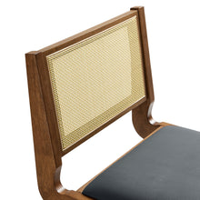 Load image into Gallery viewer, Thera Vegan Leather and Cane Dining Side Chairs Set of 2 by Modway