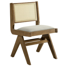 Load image into Gallery viewer, Thera Vegan Leather and Cane Dining Side Chairs Set of 2 by Modway