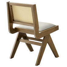 Load image into Gallery viewer, Thera Vegan Leather and Cane Dining Side Chairs Set of 2 by Modway