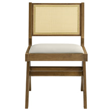 Load image into Gallery viewer, Thera Vegan Leather and Cane Dining Side Chairs Set of 2 by Modway