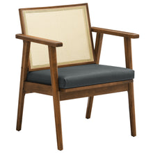 Load image into Gallery viewer, Thera Vegan Leather and Cane Accent Armchairs Set of 2 by Modway