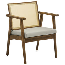 Load image into Gallery viewer, Thera Vegan Leather and Cane Accent Armchairs Set of 2 by Modway