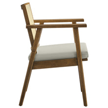 Load image into Gallery viewer, Thera Vegan Leather and Cane Accent Armchairs Set of 2 by Modway