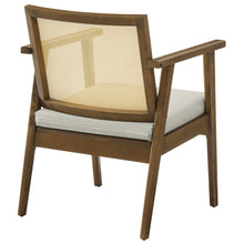 Load image into Gallery viewer, Thera Vegan Leather and Cane Accent Armchairs Set of 2 by Modway