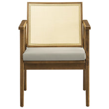 Load image into Gallery viewer, Thera Vegan Leather and Cane Accent Armchairs Set of 2 by Modway