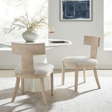 Load image into Gallery viewer, Peregrine Wood and Fabric Upholstered Dining Chairs Set of 2 by Modway