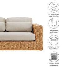 Load image into Gallery viewer, Thames Outdoor Patio Wicker Outdoor Patio Rattan Loveseat by Modway