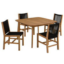Load image into Gallery viewer, Vienna 5-Piece Outdoor Patio Teak and Rope Dining Set with Armless Chairs by Modway