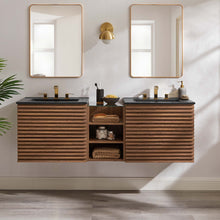 Load image into Gallery viewer, Render 62" Wall-Mount Double Sink Bathroom Vanity by Modway