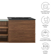 Load image into Gallery viewer, Render 62" Wall-Mount Double Sink Bathroom Vanity by Modway