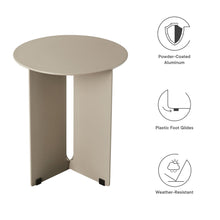 Load image into Gallery viewer, Tecton Outdoor Patio Aluminum Side Table by Modway