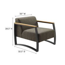 Load image into Gallery viewer, Sauve Outdoor Patio Aluminum and Fabric Armchair by Modway