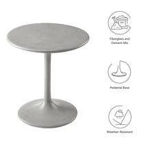 Load image into Gallery viewer, Esme Outdoor Patio Outdoor Patio Concrete Side Table by Modway