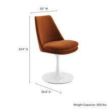 Load image into Gallery viewer, Lippa Performance Velvet Swivel Dining Chair by Modway