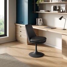 Load image into Gallery viewer, Lippa Vegan Leather Swivel Dining Chair by Modway
