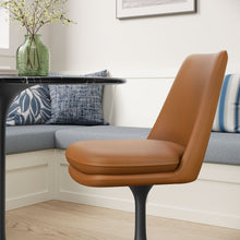 Load image into Gallery viewer, Lippa Vegan Leather Swivel Dining Chair by Modway
