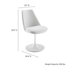 Load image into Gallery viewer, Lippa Vegan Leather Swivel Dining Chair by Modway