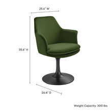 Load image into Gallery viewer, Lippa Performance Velvet Swivel Dining Armchair by Modway