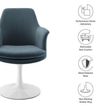 Load image into Gallery viewer, Lippa Performance Velvet Swivel Dining Armchair by Modway