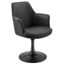 Load image into Gallery viewer, Lippa Vegan Leather Swivel Dining Armchair by Modway