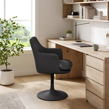 Load image into Gallery viewer, Lippa Vegan Leather Swivel Dining Armchair by Modway