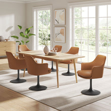 Load image into Gallery viewer, Lippa Vegan Leather Swivel Dining Armchair by Modway