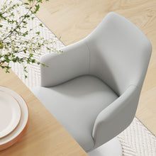 Load image into Gallery viewer, Lippa Vegan Leather Swivel Dining Armchair by Modway