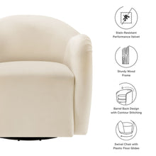 Load image into Gallery viewer, Compose Performance Velvet Swivel Armchair by Modway