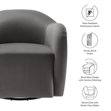 Load image into Gallery viewer, Compose Performance Velvet Swivel Armchair by Modway