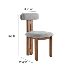 Load image into Gallery viewer, Torian Boucle Fabric Dining Chair Set of 2 by Modway