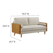 Load image into Gallery viewer, Kellan Heathered Fabric Upholstered Sofa by Modway