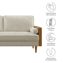 Load image into Gallery viewer, Kellan Heathered Fabric Upholstered Sofa by Modway