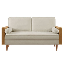 Load image into Gallery viewer, Kellan Heathered Weave Fabric Loveseat by Modway